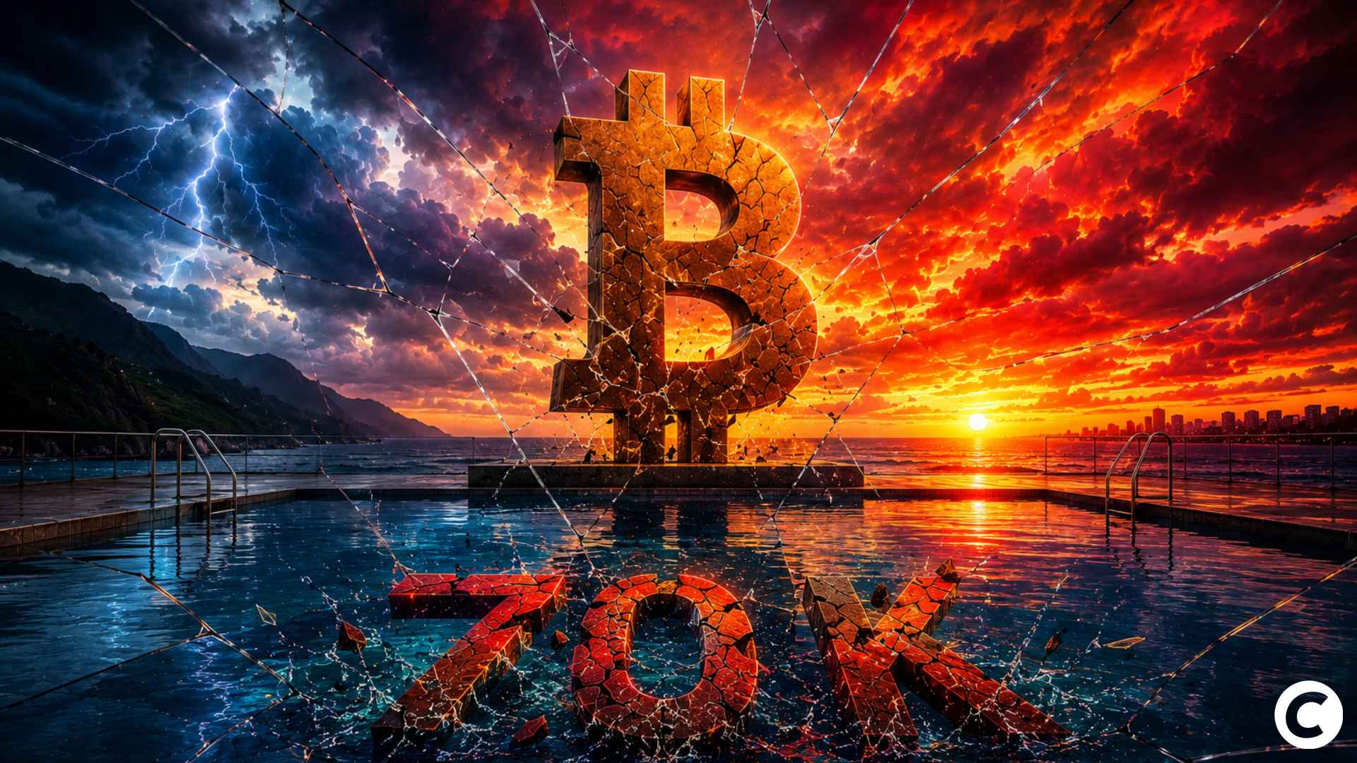 Bitcoin chute sous 70 000 $ : 800M$ de liquidations
